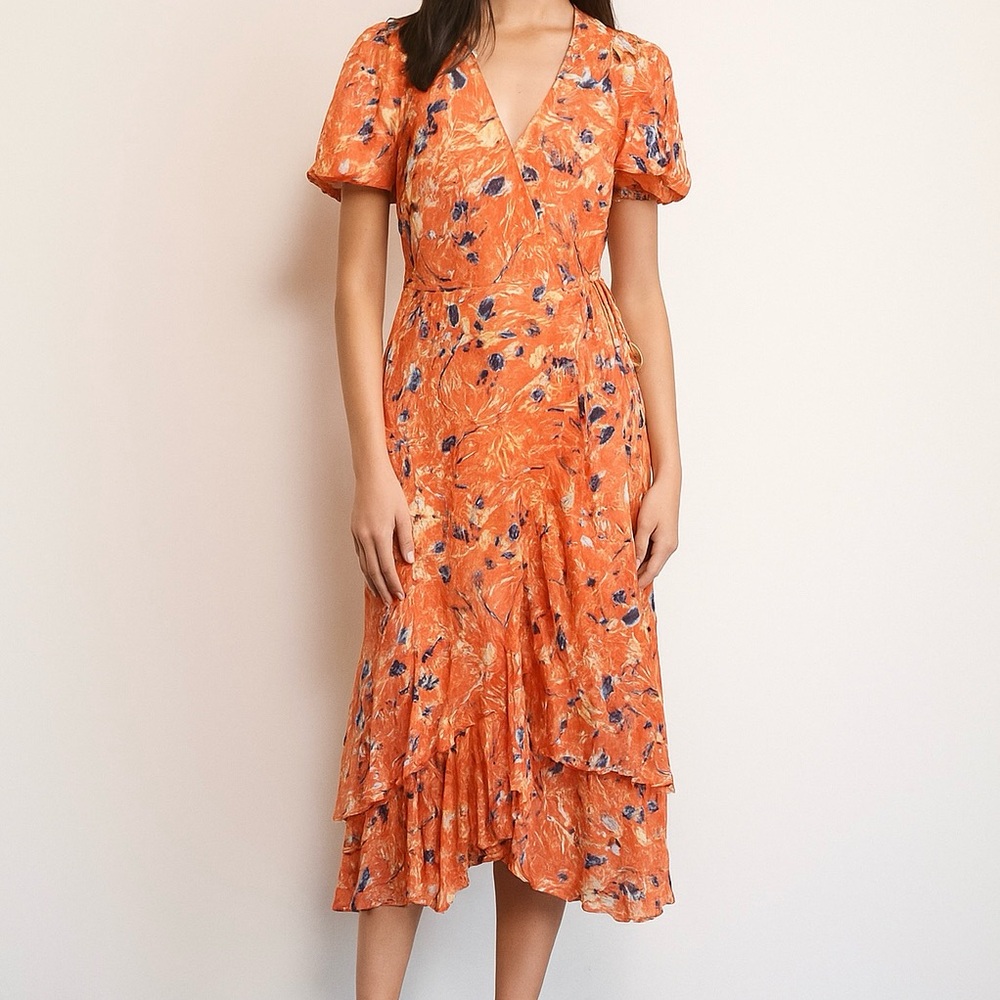 Haute Hippie Tribe 'Luna' Wrap Maxi Dress Floral